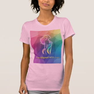 Ich bin mit Liebe in Einklang Moderne spirituelle  T-Shirt