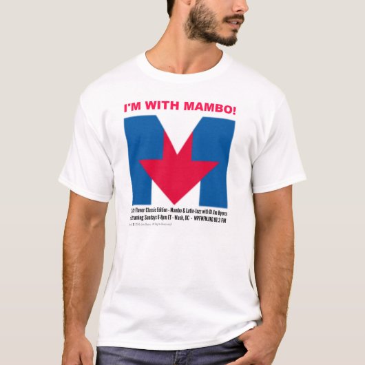"Ich bin mit Mambo-" T - Shirt (Vorderseite)