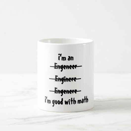 Ich bin mit Mathe gut Kaffeetasse (Mittel)