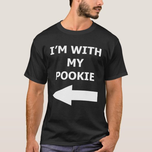 Ich bin mit meinem Pookie-Paar rechts T-Shirt (Vorderseite)