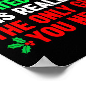 Ich bin mit meiner Familie von lustigen Weihnachts Poster (Ecke)