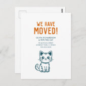 Ich bin mit meiner Katze mit benutzerdefinierten F Postkarte (Vorne/Hinten)