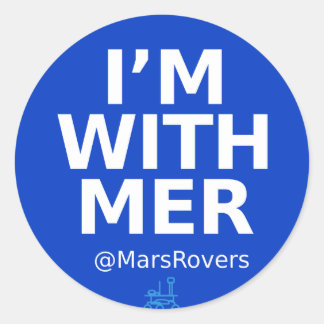 "Ich bin mit MER" glänzende Aufkleber