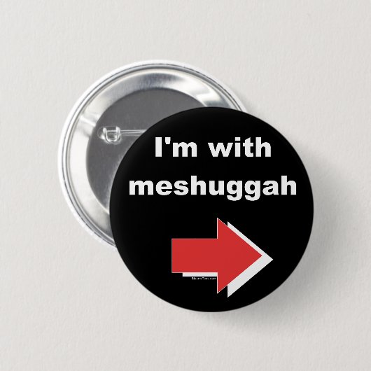 Ich bin mit Meshuggah Knopf Button (Vorne & Hinten)