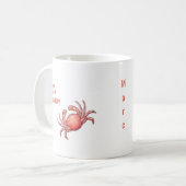 Ich bin mit Namenskrebs mürrisch Kaffeetasse (Vorderseite Links)