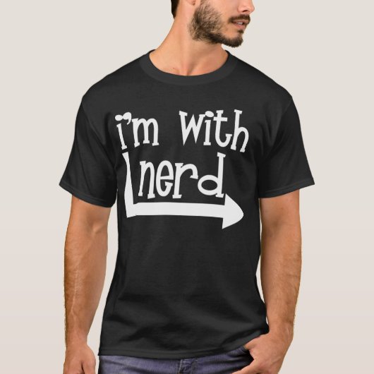 Ich bin mit Nerd T-Shirt (Vorderseite)