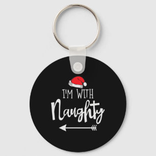 Ich bin mit netten Weihnachten zwei Geschenkkostüm Schlüsselanhänger