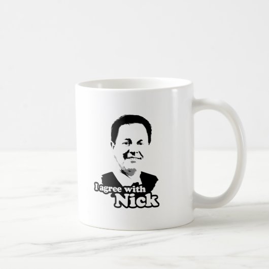 Ich bin mit Nick einverstanden Kaffeetasse (Rechts)