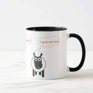 Ich bin mit Nick ~ politischer allgemeiner Wahl Tasse
