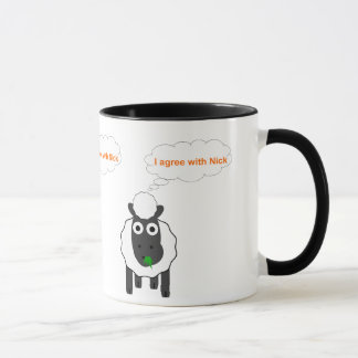 Ich bin mit Nick ~ politischer allgemeiner Wahl Tasse