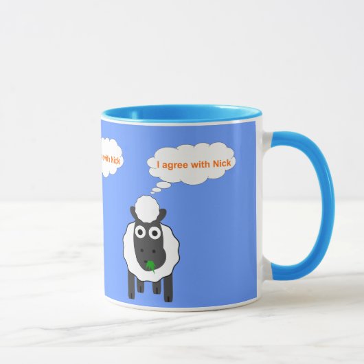 Ich bin mit Nick ~ politischer allgemeiner Wahl Tasse (Rechts)