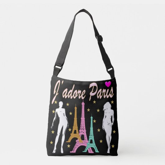ICH BIN MIT PARIS TOTE BAG IN LIEBE TRAGETASCHEN MIT LANGEN TRÄGERN (Vorderseite)