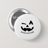 Ich bin mit Peter Couple Halloween Erwachsene Frau Button (Vorne & Hinten)