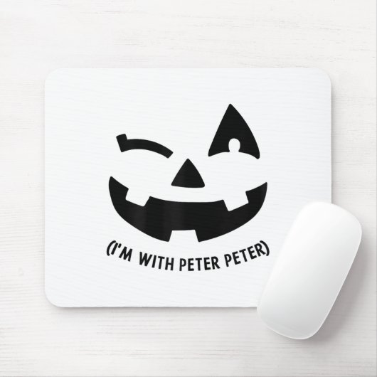 Ich bin mit Peter Couple Halloween Erwachsene Frau Mousepad (Mit Mouse)