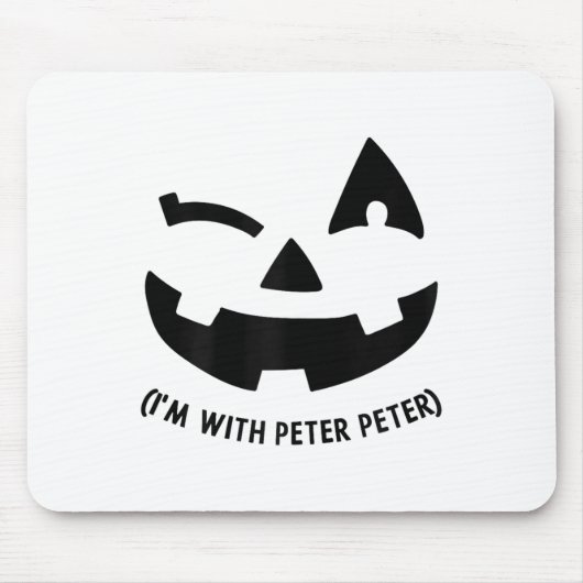 Ich bin mit Peter Couple Halloween Erwachsene Frau Mousepad (Vorne)