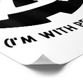 Ich bin mit Peter Couple Halloween Erwachsene Frau Poster (Ecke)