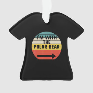Ich bin mit Polar Bear Halloween Animal Lover Ornament
