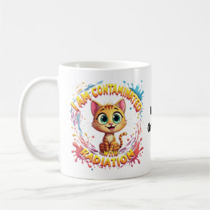 Ich bin mit Radioaktivität kontaminiert Japanische Kaffeetasse