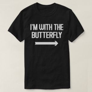 Ich bin mit Schmetterling einfach zu Halloween Mat T-Shirt