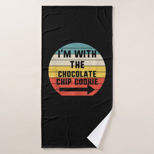 Ich bin mit Schokolade Chip Cookie | Cook-Geschenk Badehandtuch (Badehandtuch)