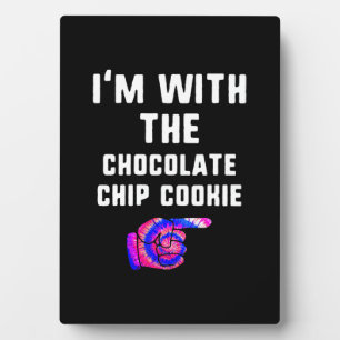 Ich bin mit Schokolade Chip Cookie GEFÄRBTE KRAW Fotoplatte