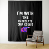 Ich bin mit Schokolade Chip Cookie | GEFÄRBTE KRAW Wandteppich (Beispiel)