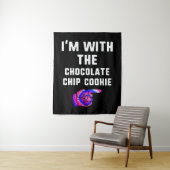 Ich bin mit Schokolade Chip Cookie | GEFÄRBTE KRAW Wandteppich (Beispiel)