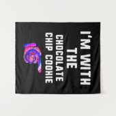 Ich bin mit Schokolade Chip Cookie | GEFÄRBTE KRAW Wandteppich (Vorderseite (Horizontal))