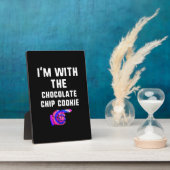 Ich bin mit Schokoladen Chip Cookie | Tie Dye Prod Fotoplatte (Seite)
