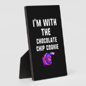Ich bin mit Schokoladen Chip Cookie | Tie Dye Prod Fotoplatte (Seite)
