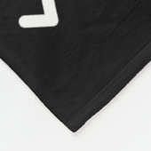 Ich bin mit schwarz-weißer schwarzer Geschichte ve Fleecedecke (Ecke)