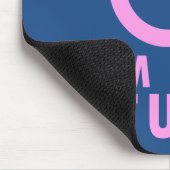 Ich bin mit Stupid - Funny Feminism Männchen Symbo Mousepad (Ecke)