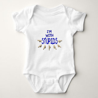 Ich bin mit Stupids! Baby Strampler