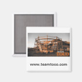 Ich bin mit Toco Magnet (Schwarz) (Vorderseite/Rückseite)