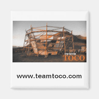 Ich bin mit Toco Magnet (Schwarz)