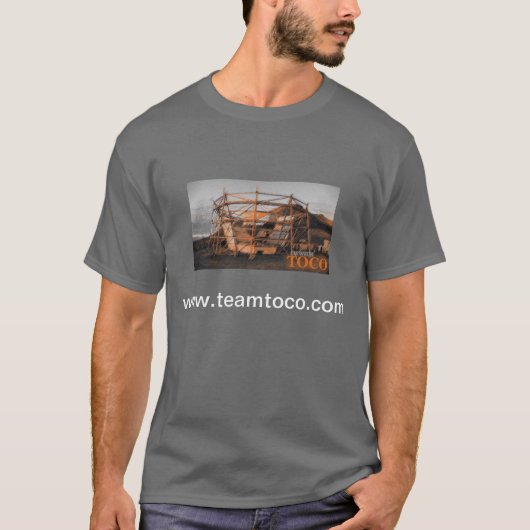 Ich bin mit Toco T - Shirt (dunkelgrau) (Vorderseite)