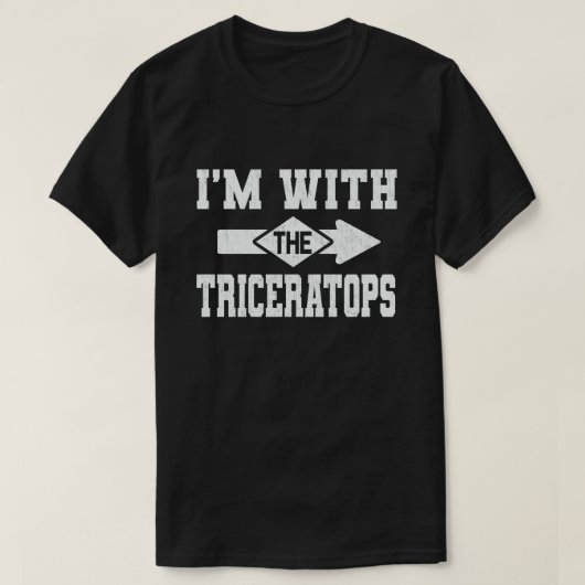 Ich bin mit Triceratops, die Halloween-Kostüm pass T-Shirt (Design vorne)