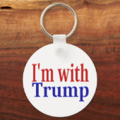 Ich bin mit Trump Schlüsselanhänger (Vorderseite)