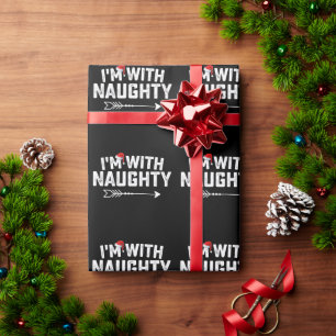 Ich bin mit üblen, sich passenden Weihnachtspaaren Geschenkpapier