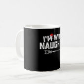 Ich bin mit üblen, sich passenden Weihnachtspaaren Kaffeetasse (Vorderseite Links)