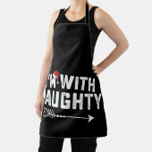 Ich bin mit üblen, sich passenden Weihnachtspaaren Schürze (InSitu)