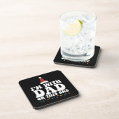 Ich bin mit Vater auf dieser Weihnachtsfamilie, di Getränkeuntersetzer (Rechte Seite)