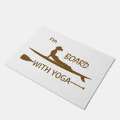 Ich bin mit Yoga an Bord Fußmatte (Schrägansicht)