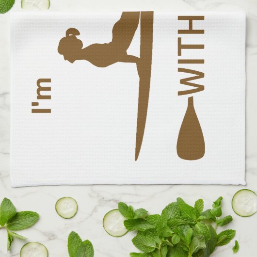 Ich bin mit Yoga an Bord Geschirrtuch (Gefaltet)