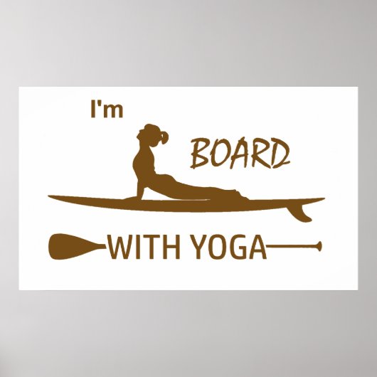 Ich bin mit Yoga an Bord Poster (Vorne)