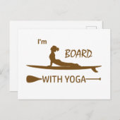 Ich bin mit Yoga an Bord Postkarte (Vorne/Hinten)