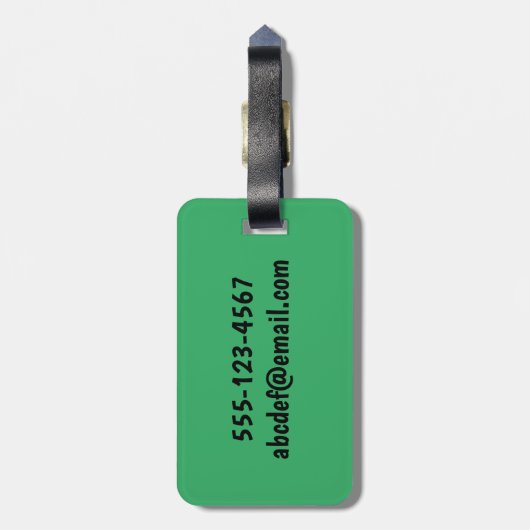 ICH BIN MIT ZUHAUSE...NICHT DU KUSTOM. GEPÄCKANHÄNGER (Rückseite vertikal)