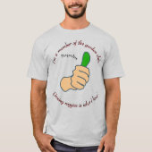 Ich bin Mitglied des Gartenklubs Liebe veggies Lt. T-Shirt (Vorderseite)