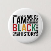 Ich bin Monat der schwarzen Geschichte Button (Vorderseite)