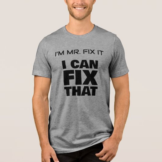 Ich bin Mr. Fix It Basic T - Shirt (Vorderseite)